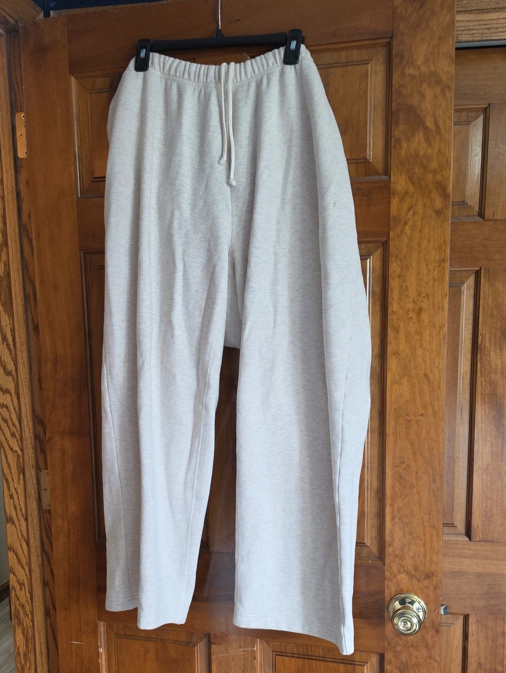 SKIMS Cream Drawstring Sweatpants